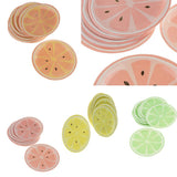 Max 8 Pieces Gilding Fruit Lemon Paper Plates Disposable Party Cake Tray Orange