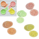 Max 8 Pieces Gilding Fruit Lemon Paper Plates Disposable Party Cake Tray Orange