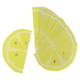 Max 16 Piece Fruit Lemon Paper Napkins Disposable Cocktail Party Supplier Yellow