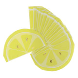 Max 16 Piece Fruit Lemon Paper Napkins Disposable Cocktail Party Supplier Yellow