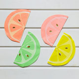 Max 16 Piece Fruit Lemon Paper Napkins Disposable Cocktail Party Supplier Yellow