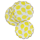 Max 8pcs Lemon Paper Plates Birthday Party Baby Shower Tableware DIY  9 inch