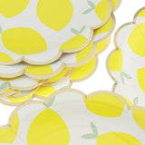 Max 8pcs Lemon Paper Plates Birthday Party Baby Shower Tableware DIY  9 inch