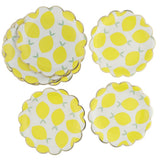 Max 8pcs Lemon Paper Plates Birthday Party Baby Shower Tableware DIY  9 inch