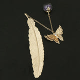 Max Retro Butterfly Metal Bookmark Stationery Movie Book Mark Kids Gift Golden F