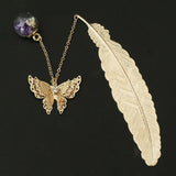 Max Retro Butterfly Metal Bookmark Stationery Movie Book Mark Kids Gift Golden F