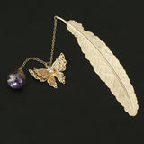 Max Retro Butterfly Metal Bookmark Stationery Movie Book Mark Kids Gift Golden F