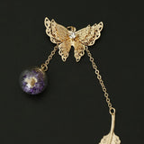 Max Retro Butterfly Metal Bookmark Stationery Movie Book Mark Kids Gift Golden F
