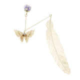 Max Retro Butterfly Metal Bookmark Stationery Movie Book Mark Kids Gift Golden F