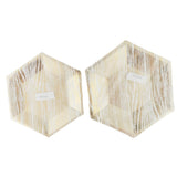 Max 8pcs Hexagonal Paper Plates Birthday Wedding Party Tableware Decor 8 inch