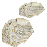 Max 8pcs Hexagonal Paper Plates Birthday Wedding Party Tableware Decor 8 inch