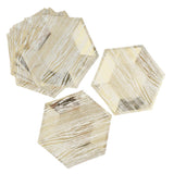 Max 8pcs Hexagonal Paper Plates Birthday Wedding Party Tableware Decor 8 inch