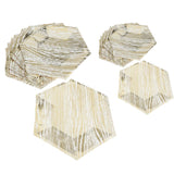 Max 8pcs Hexagonal Paper Plates Birthday Wedding Party Tableware Decor 8 inch