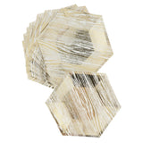 Max 8pcs Hexagonal Paper Plates Birthday Wedding Party Tableware Decor 8 inch