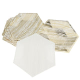 Max 8pcs Hexagonal Paper Plates Birthday Wedding Party Tableware Decor 8 inch