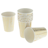 Max 8pcs Paper Disposable Cups Birthday Wedding Party Table Decoration Gold