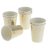 Max 8pcs Paper Disposable Cups Birthday Wedding Party Table Decoration Gold
