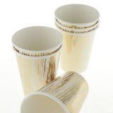Max 8pcs Paper Disposable Cups Birthday Wedding Party Table Decoration Gold