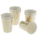 Max 8pcs Paper Disposable Cups Birthday Wedding Party Table Decoration Gold