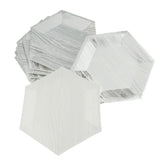 Max 8pcs Hexagonal Disposable Paper Plates Birthday Party Tableware DIY  8 inch