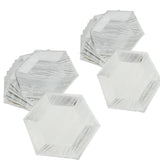 Max 8pcs Hexagonal Disposable Paper Plates Birthday Party Tableware DIY  8 inch