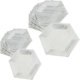 Max 8pcs Hexagonal Disposable Paper Plates Birthday Party Tableware DIY  8 inch
