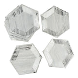 Max 8pcs Hexagonal Disposable Paper Plates Birthday Party Tableware DIY  8 inch