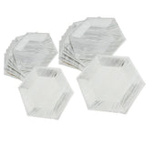 Max 8pcs Hexagonal Disposable Paper Plates Birthday Party Tableware DIY  8 inch