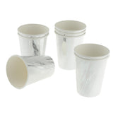 Max 8pcs Paper Disposable Cups Birthday Wedding Party Table Decoration Silver