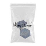 Maxbell 8 Pieces Hexagonal Disposable Paper Plate Tableware for Wedding Party 23cm