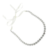 Maxbell Luxury Crystal Wedding Belts Rhinestone Bridal Sash Belly Chains Silver