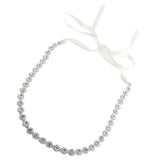 Maxbell Luxury Crystal Wedding Belts Rhinestone Bridal Sash Belly Chains Silver
