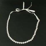 Maxbell Luxury Crystal Wedding Belts Rhinestone Bridal Sash Belly Chains Silver