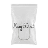 Maxbell Luxury Crystal Wedding Belts Rhinestone Bridal Sash Belly Chains Silver