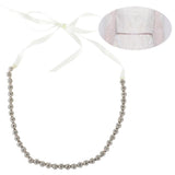 Maxbell Luxury Crystal Wedding Belts Rhinestone Bridal Sash Belly Chains Silver