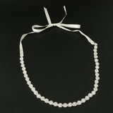 Maxbell Luxury Crystal Wedding Belts Rhinestone Bridal Sash Belly Chains Silver