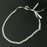 Maxbell Luxury Crystal Wedding Belts Rhinestone Bridal Sash Belly Chains Silver