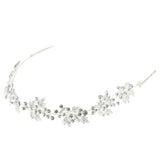 Maxbell Bridal Rhinestone Flower Tiara Crown Hairband Wedding Party Hair Costume A