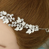 Maxbell Bridal Rhinestone Flower Tiara Crown Hairband Wedding Party Hair Costume A