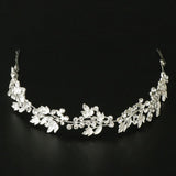 Maxbell Bridal Rhinestone Flower Tiara Crown Hairband Wedding Party Hair Costume A