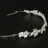 Maxbell Bridal Rhinestone Flower Tiara Crown Hairband Wedding Party Hair Costume A