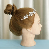 Maxbell Bridal Rhinestone Flower Tiara Crown Hairband Wedding Party Hair Costume A