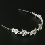 Maxbell Bridal Rhinestone Flower Tiara Crown Hairband Wedding Party Hair Costume A