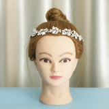 Maxbell Bridal Rhinestone Flower Tiara Crown Hairband Wedding Party Hair Costume A