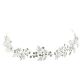 Maxbell Bridal Rhinestone Flower Tiara Crown Hairband Wedding Party Hair Costume A