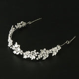 Maxbell Bridal Rhinestone Flower Tiara Crown Hairband Wedding Party Hair Costume A