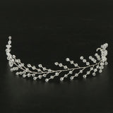 Maxbell Bridal Rhinestone Flower Tiara Crown Hairband Wedding Party Hair Costume D