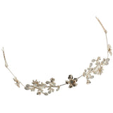 Maxbell Bridal Rhinestone Flower Tiara Crown Hairband Wedding Party Hair Costume E