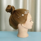 Maxbell Bridal Rhinestone Flower Tiara Crown Hairband Wedding Party Hair Costume E