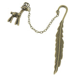 Maxbell Retro Metal Bookmarks with Pendant Stationery Book Lovers Gift Favors Deer